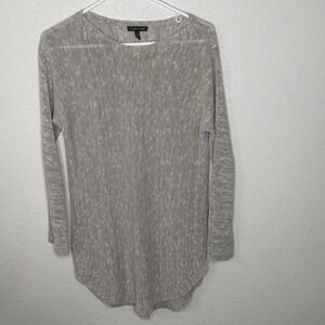 Eileen Fisher Sweater Dress Womens Size XS Linen Blend Knit Long Sleeve